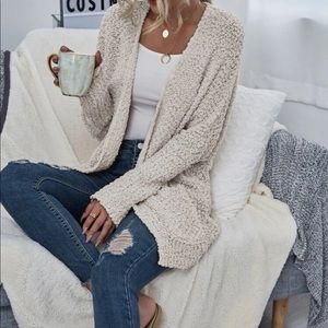 SHEIN Oversize Cardigan Beige